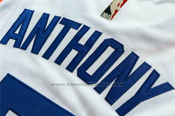 Maglia New York Knicks Carmelo Anthony #7 Retro Bianco